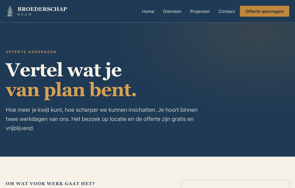 Offerteformulier